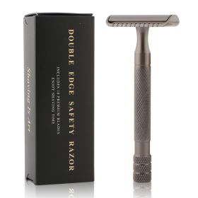 Manual Old-fashioned Razor Safety Enclosed Double-edged Cutter Head Men's Metal Gift