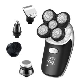 Men's Rechargeable 3D Razor Multifunctional Cleansing and Shaving