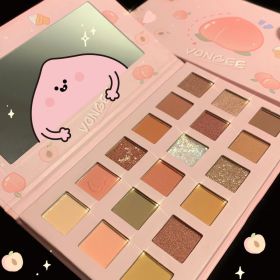 Fart Peach Eyeshadow Palette Earth Color Matte Super Shining Beginner