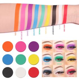 9-Color Matte And Metallic Glitter Eyeshadow Palette