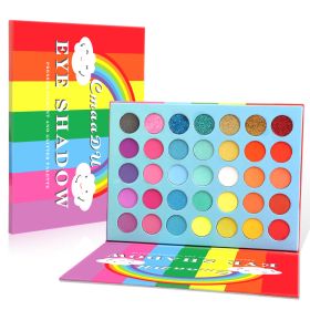 Metal Waterproof 35 Color Rainbow Matte Eyeshadow