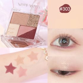 Fingertip Magic Eyeshadow Newbie Low Saturation Milk Tea Earth Color Pearl Matte (Option: Zhizhi berry)