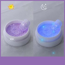 Nail Art Jewelry Glowing Sugar Glow Powder (Option: Charming Purple)