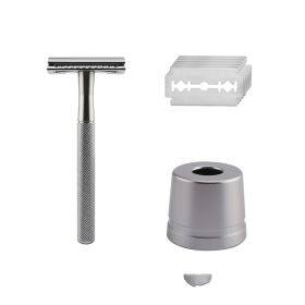 Manual vintage razor men's razor metal gift (Option: )