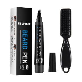 Beard Refill Pen Kit Waterproof Beard Tracing (Color: )