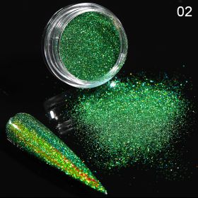 Aurora Magic Nail Powder Nail Glitter (Option: 2 Style)