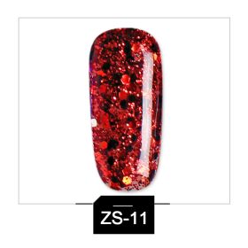 Glitter Phototherapy Nail Polish Glue Removable Nail Sequins (Option: 12ZS)