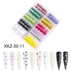 Nail Butterfly Laser Star Transfer Paper Diy European And American Nail Star Transfer Paper Sticker (Option: U)