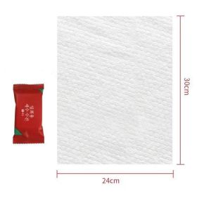 Portable Cotton Thickened Candy Small Square Towels Individually Wrapped Disposable (Option: )