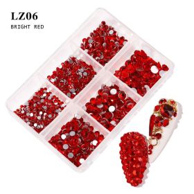 Nail Art Flat Rhinestone Set Mixed Color Rhinestones (Option: LZ06)