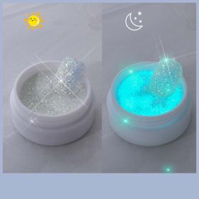 Nail Art Jewelry Glowing Sugar Glow Powder (Option: Dazzling White)