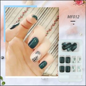 Repeated Use Of Removable Net Red Nail Stickers (Option: 12 Style-Glue models)