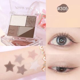 Fingertip Magic Eyeshadow Newbie Low Saturation Milk Tea Earth Color Pearl Matte (Option: Clear cement ash)