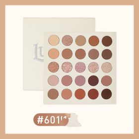 Cream Eye Ling 25 Color Eyeshadow Beads Matte Earth Milk Tea Large Pan Eyeshadow Palette (Option: Apricot and honey)