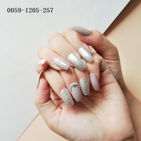 Fashionable Women's Long Pointed Nail Art With Sequins (Option: 257style)