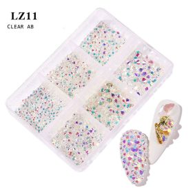 Nail Art Flat Rhinestone Set Mixed Color Rhinestones (Option: LZ11)