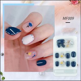 Repeated Use Of Removable Net Red Nail Stickers (Option: 9 Style-Glue models)