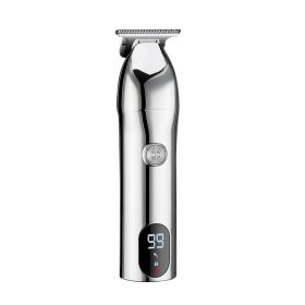 LCD Display Oil Head Carving Trimming Electric Clipper (Option: )