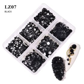 Nail Art Flat Rhinestone Set Mixed Color Rhinestones (Option: LZ07)