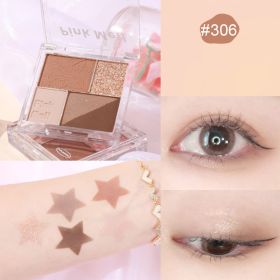 Fingertip Magic Eyeshadow Newbie Low Saturation Milk Tea Earth Color Pearl Matte (Option: Dirty milk tea)