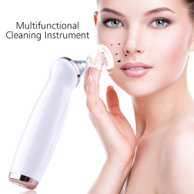 Electric Blackhead Remover Pore Vacuum Suction Diamond Dermabrasion Face Cleaner (Color: )