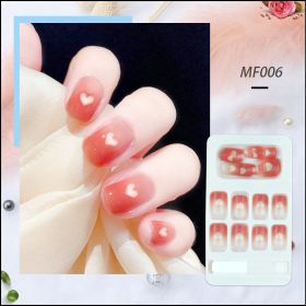 Repeated Use Of Removable Net Red Nail Stickers (Option: 6 Style-Glue models)