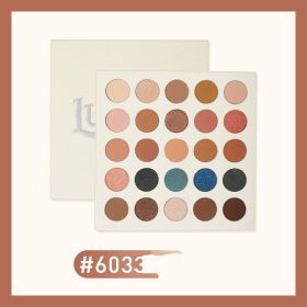 Cream Eye Ling 25 Color Eyeshadow Beads Matte Earth Milk Tea Large Pan Eyeshadow Palette (Option: Iris and Cardamom)