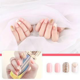 DIY Glitter Boxed Waterproof Fake Nail Patch (Option: Pretty in Pink)