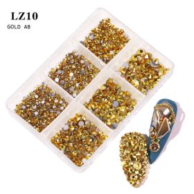 Nail Art Flat Rhinestone Set Mixed Color Rhinestones (Option: LZ10)