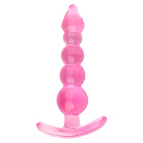 Wearing Five-bead Anal Plug Pull Beads When Going Out (Color: )