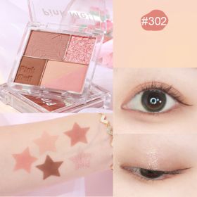 Fingertip Magic Eyeshadow Newbie Low Saturation Milk Tea Earth Color Pearl Matte (Option: Smoked cheese)