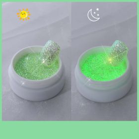 Nail Art Jewelry Glowing Sugar Glow Powder (Option: Candy Green)