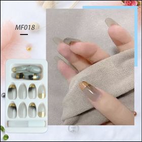 Repeated Use Of Removable Net Red Nail Stickers (Option: 18 Style-Glue models)