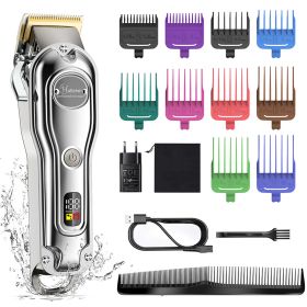 Can LED LCD Display Hair Salon Hair Clipper (Option: )