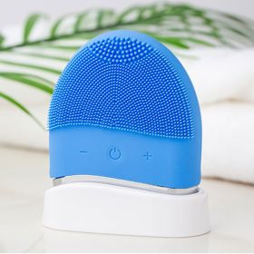 Electric Silicone Cleansing Instrument Pore Cleaning Brush Mini Ultrasonic Beauty Instrument (Option: )