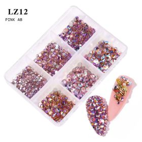 Nail Art Flat Rhinestone Set Mixed Color Rhinestones (Option: LZ12)