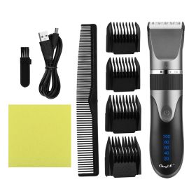 Household Electric Digital Display Hair Electric Hair Clipper (Option: )