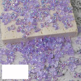 Symphony Candy Bear Jewelry Nail Decoration Rhinestone (Option: Aurora Purple Bear Mixed)