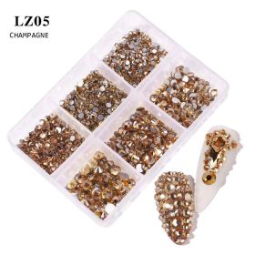 Nail Art Flat Rhinestone Set Mixed Color Rhinestones (Option: LZ05)