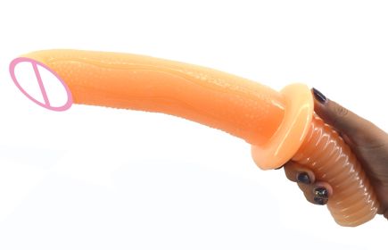 Double-headed Handle Skin Simulation Into Penis (Option: )