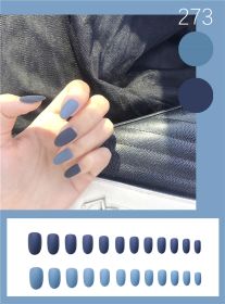 Collection Of Finished Nail Pieces And Nail Tools (Option: Round double blue frosted jump)