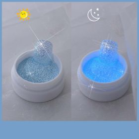 Nail Art Jewelry Glowing Sugar Glow Powder (Option: Baby blue)