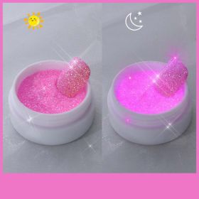 Nail Art Jewelry Glowing Sugar Glow Powder (Option: Barbie Pink)