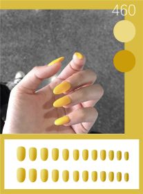 Collection Of Finished Nail Pieces And Nail Tools (Option: Round yellow matte)