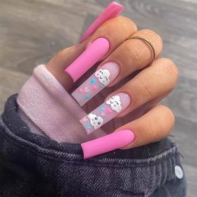 Misty Clouds Smiling Face Nail Stickers Nail Shaped Piece (Option: JP1171)