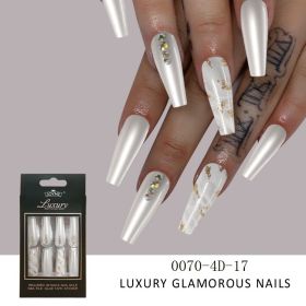 Finished Nail Beauty Long Ballet Nail Stickers 30 Pieces Delivery Tool For Free (Option: 00704D17)